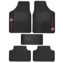 Kit Jogo Tapete Automotivo Carro Borracha Logo Fiat