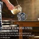 Caneca de Aço Inoxidável com Design de Motor V8