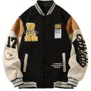 Estilo que fala por você – Jaqueta de Beisebol Masculina com Bordado Premium