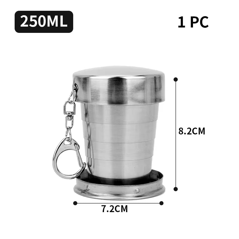 Copo Retrátil de Inox de 250 ml