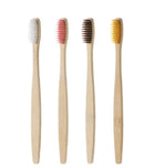 Escova de Dentes de Bambu Natural e Ecológico, uma caixa de 10 unidades