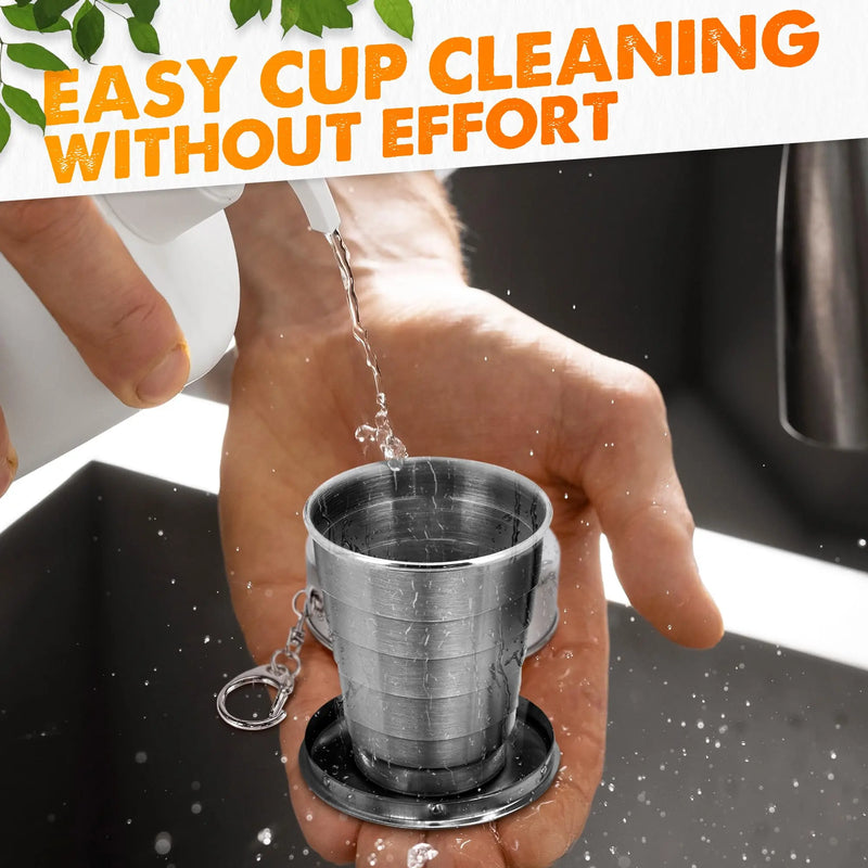 Copo Retrátil de Inox de 250 ml