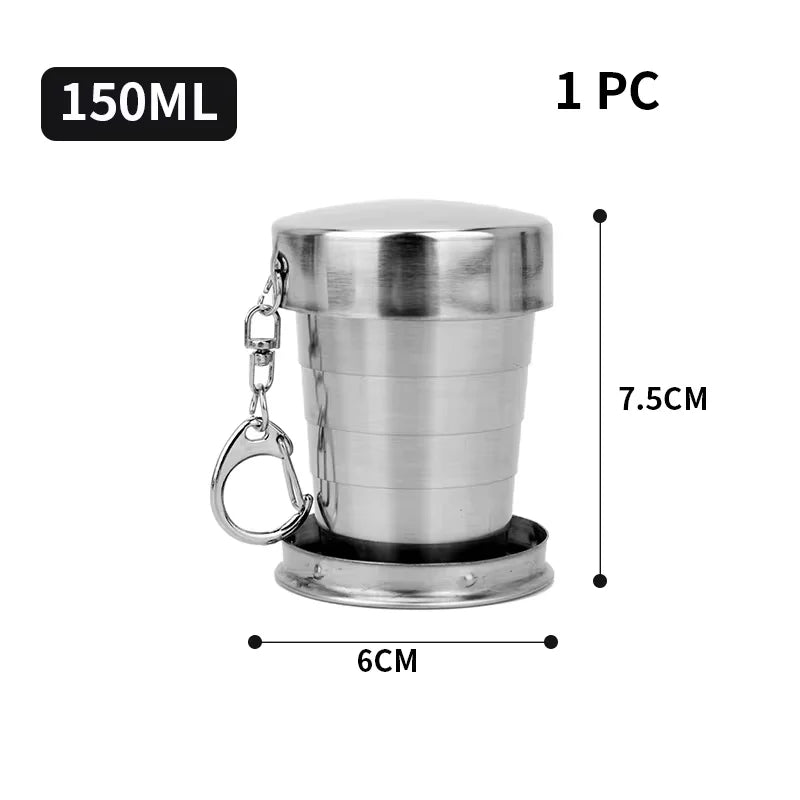 Copo Retrátil de Inox de 250 ml