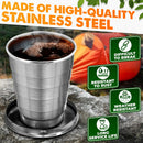 Copo Retrátil de Inox de 250 ml