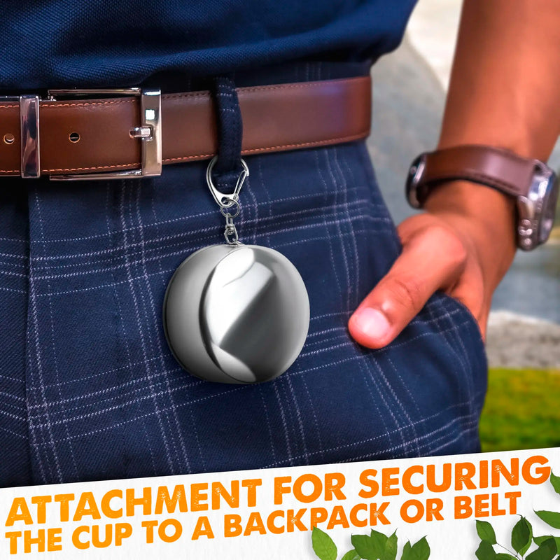 Copo Retrátil de Inox de 250 ml