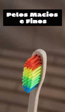 Escova de Dentes de Bambu Natural e Ecológico, uma caixa de 10 unidades