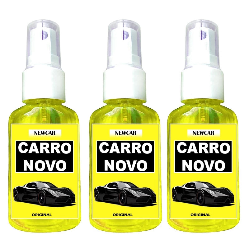Kit 3 Cheirinho CARRO NOVO Spray Automotivo para Carro